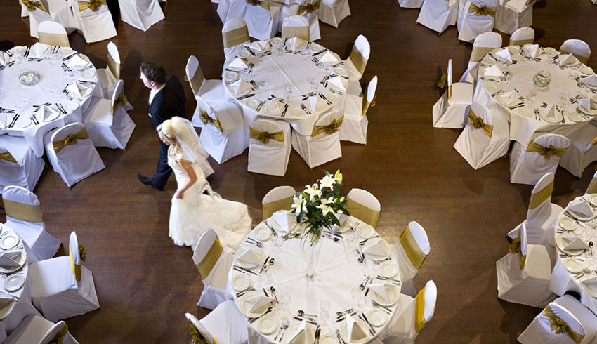 Wedding reception at the Winter Gardens, an East Sussex wedding venue